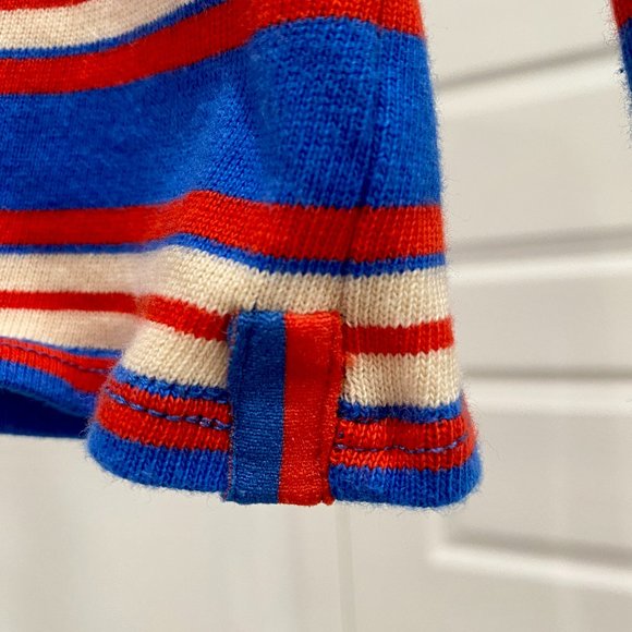 KULE Blue and Red Striped Long Sleeve Tee - Picture 3 of 5